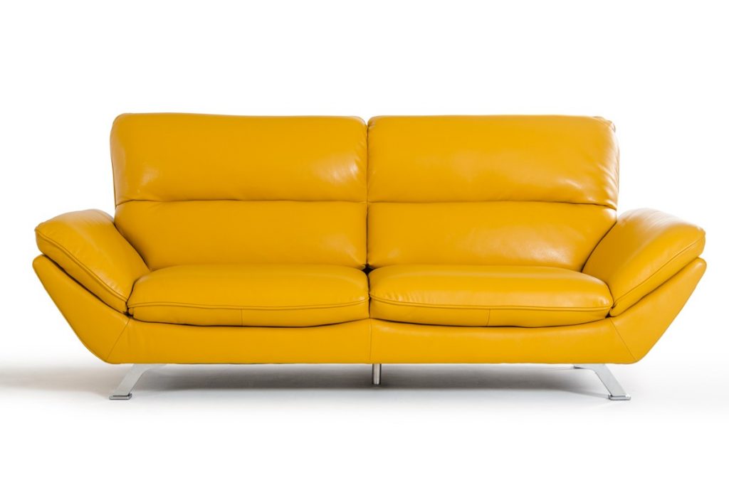 sofa kuning leather