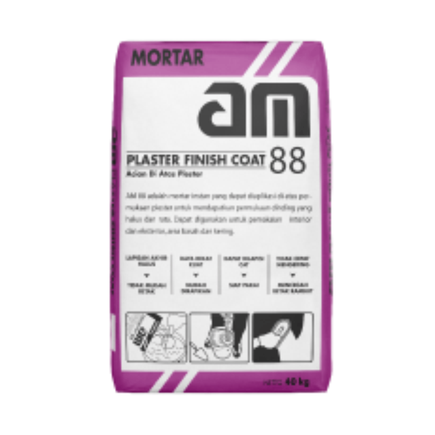 Semen Plester AM88 Plester Finish Coat 40Kg