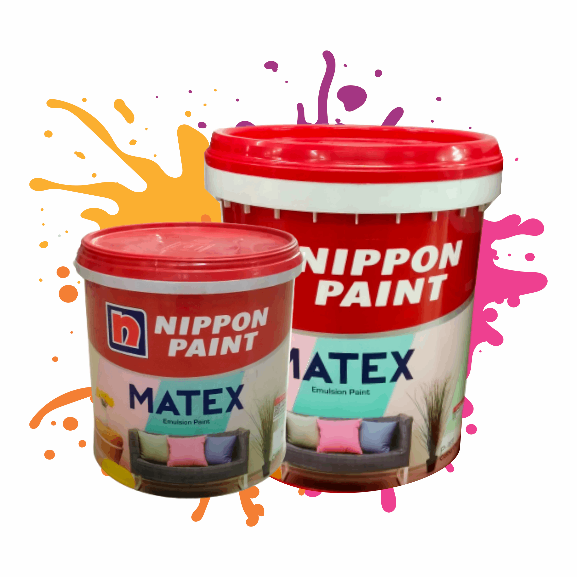 Cat Tembok Interior NIPPON PAINT Matex Emultion Base Pastel 4.5Kg 20 Kg Matt